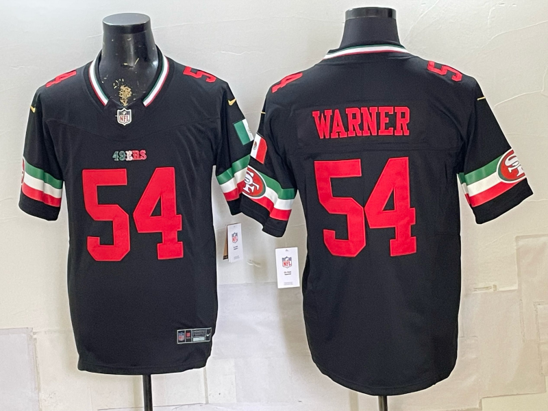 Men 2026 San Francisco 49ers #54 Warner black Nike Limited NFL Jersey 0702372->san francisco 49ers->NFL Jersey